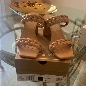 Dolce Vita Cream Braided Heels